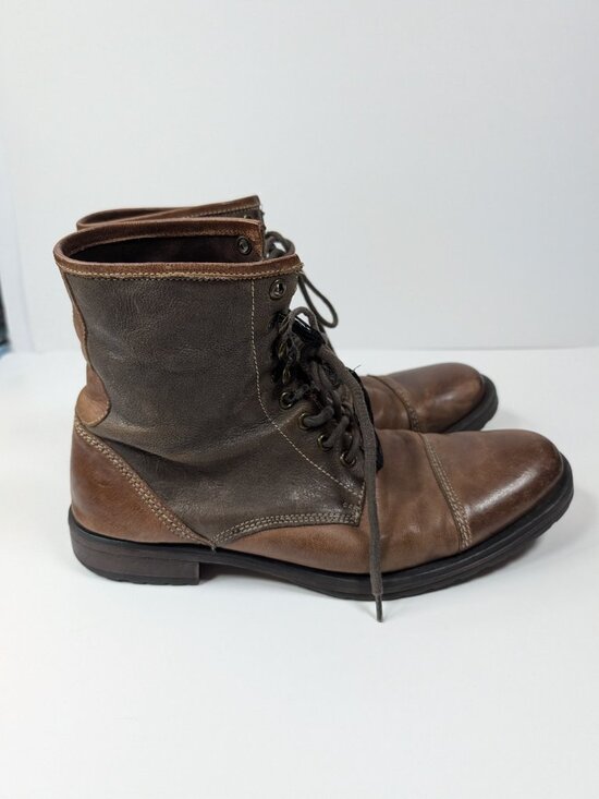 Men\'s Aston Grey Collection Redwood Genuine Leather Lace Boots 1006868 Size 10 main image 7